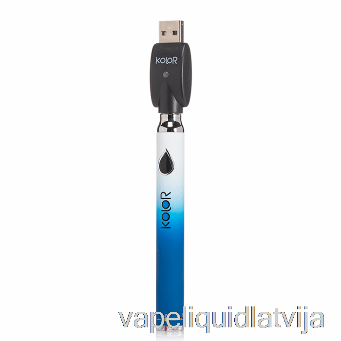 Leaf Buddi Kolor Twist Slim 650mah Akumulators Blue Vape šķidrums